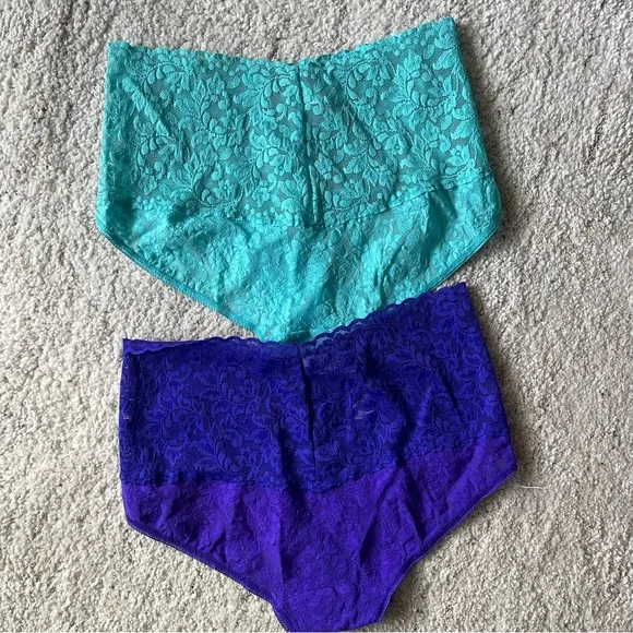 (2) NEW Hanky Panky Retro Vikini Lace Panties High Waist - Picture 2 of 7